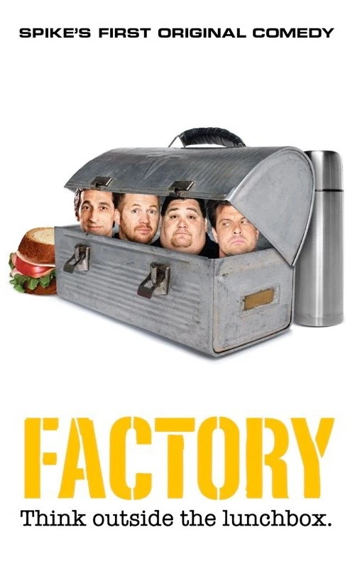 Factory poster: cast inside a lunchbox above the title and Think outside the lunchbox tagline