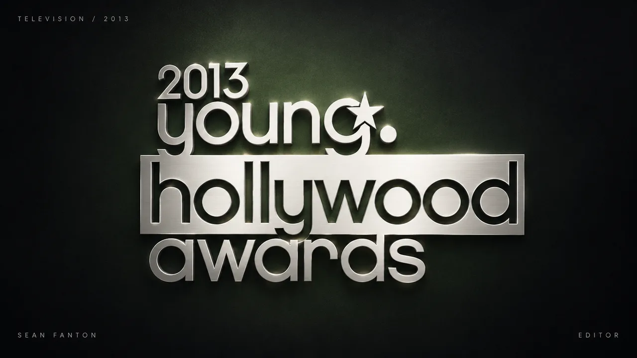 The Young Hollywood Awards: title artwork above selected images and production credits.